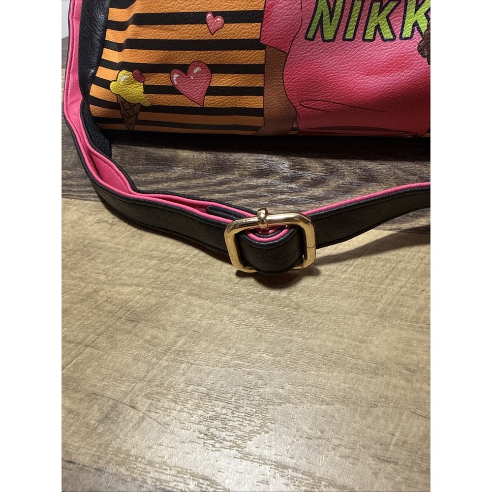 Nikky by Nicole Lee "TAKE ME OUT" Satchel Handbag Graphic Print Pop Art Purse - Picture 15 of 15